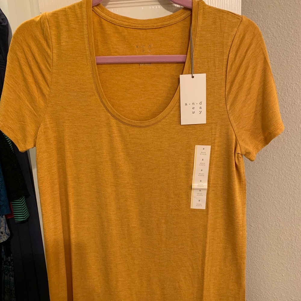 NWT basic mustard shirt